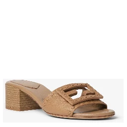 "Baguette" heeled slides