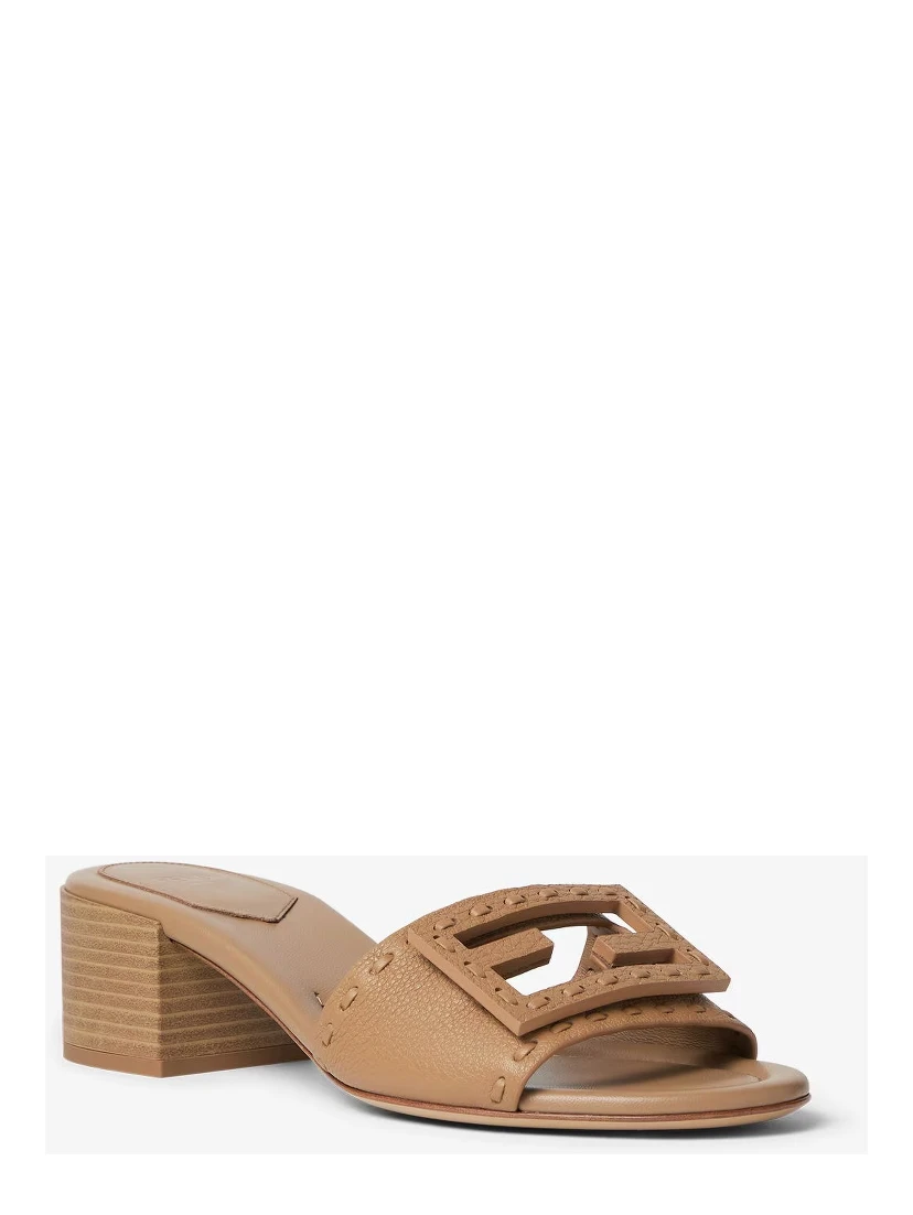 "Baguette" heeled slides