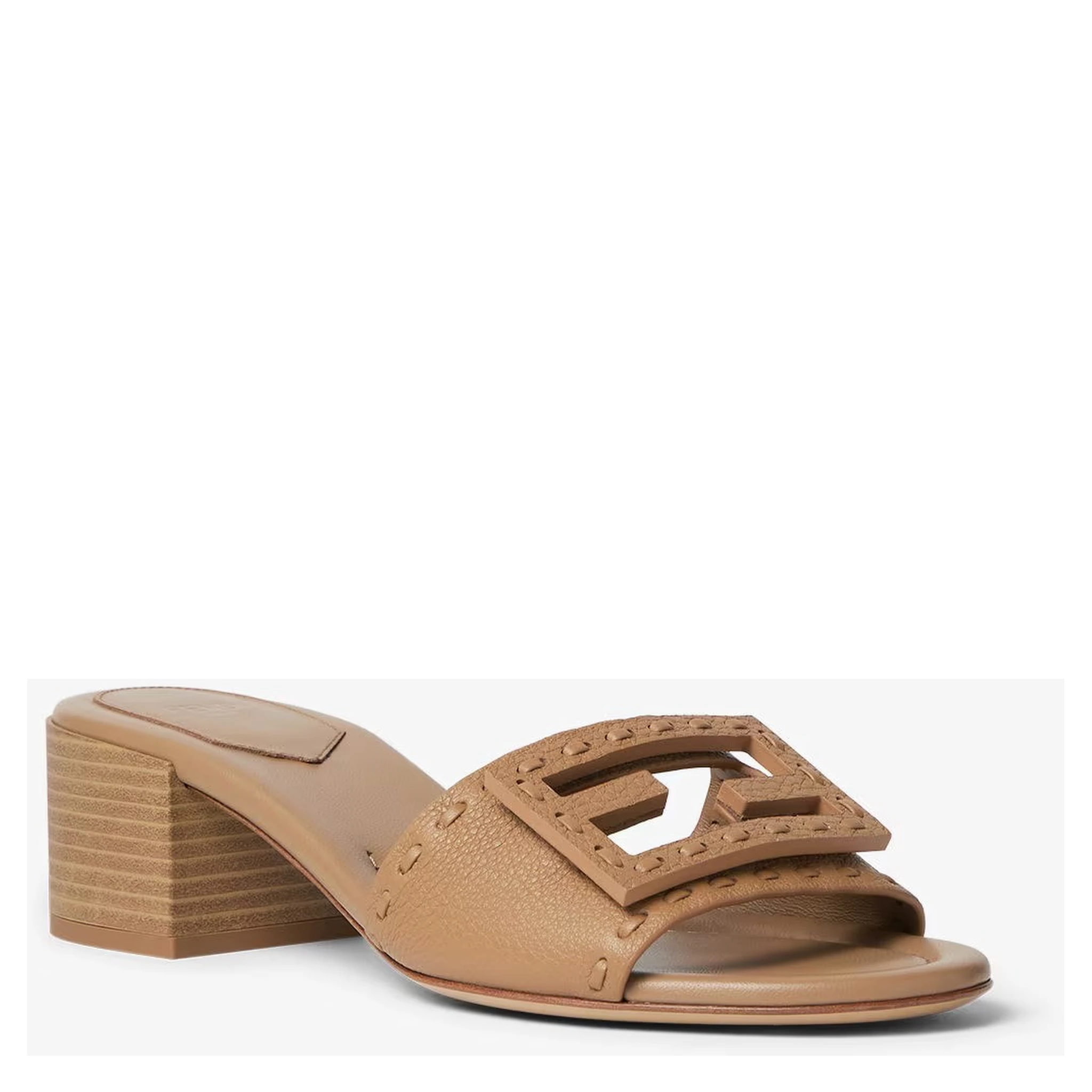 "Baguette" heeled slides