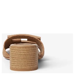 "Baguette" heeled slides