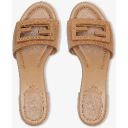 "Baguette" heeled slides