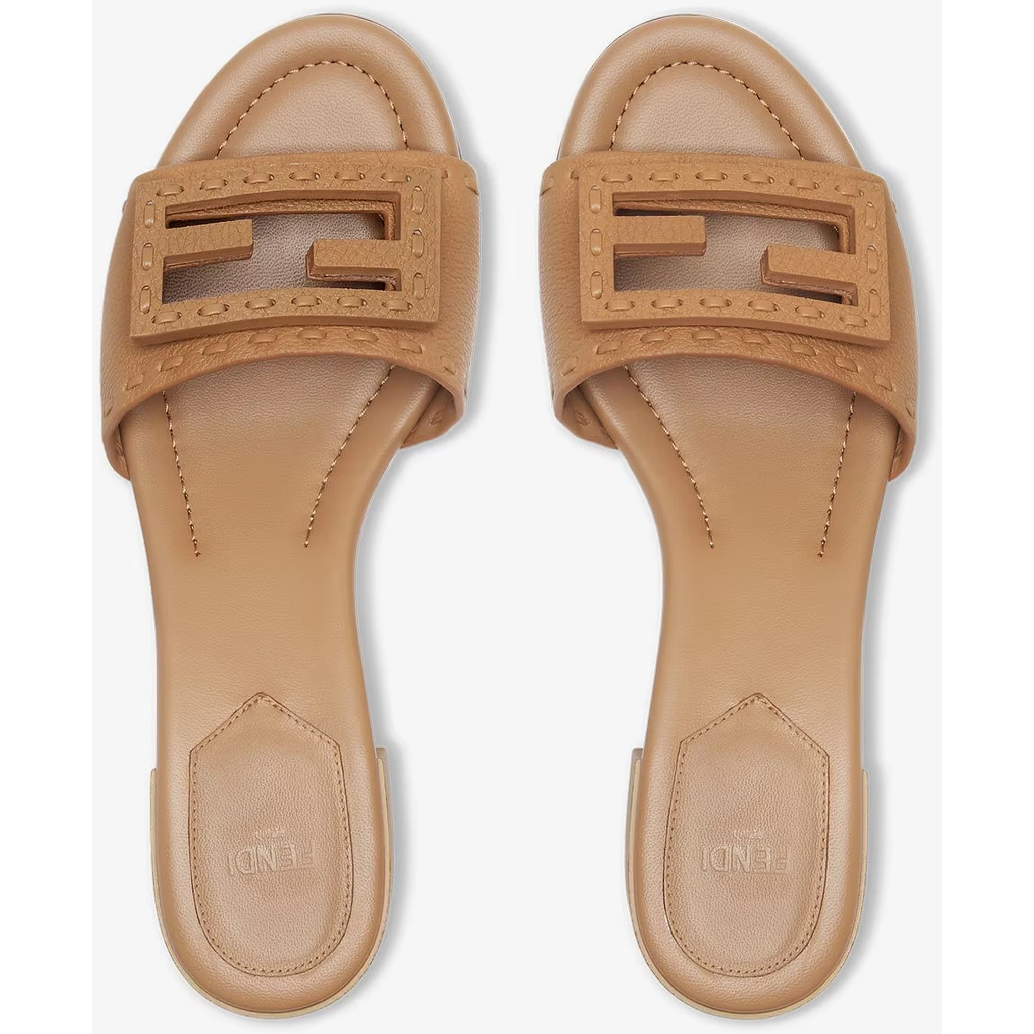 "Baguette" heeled slides