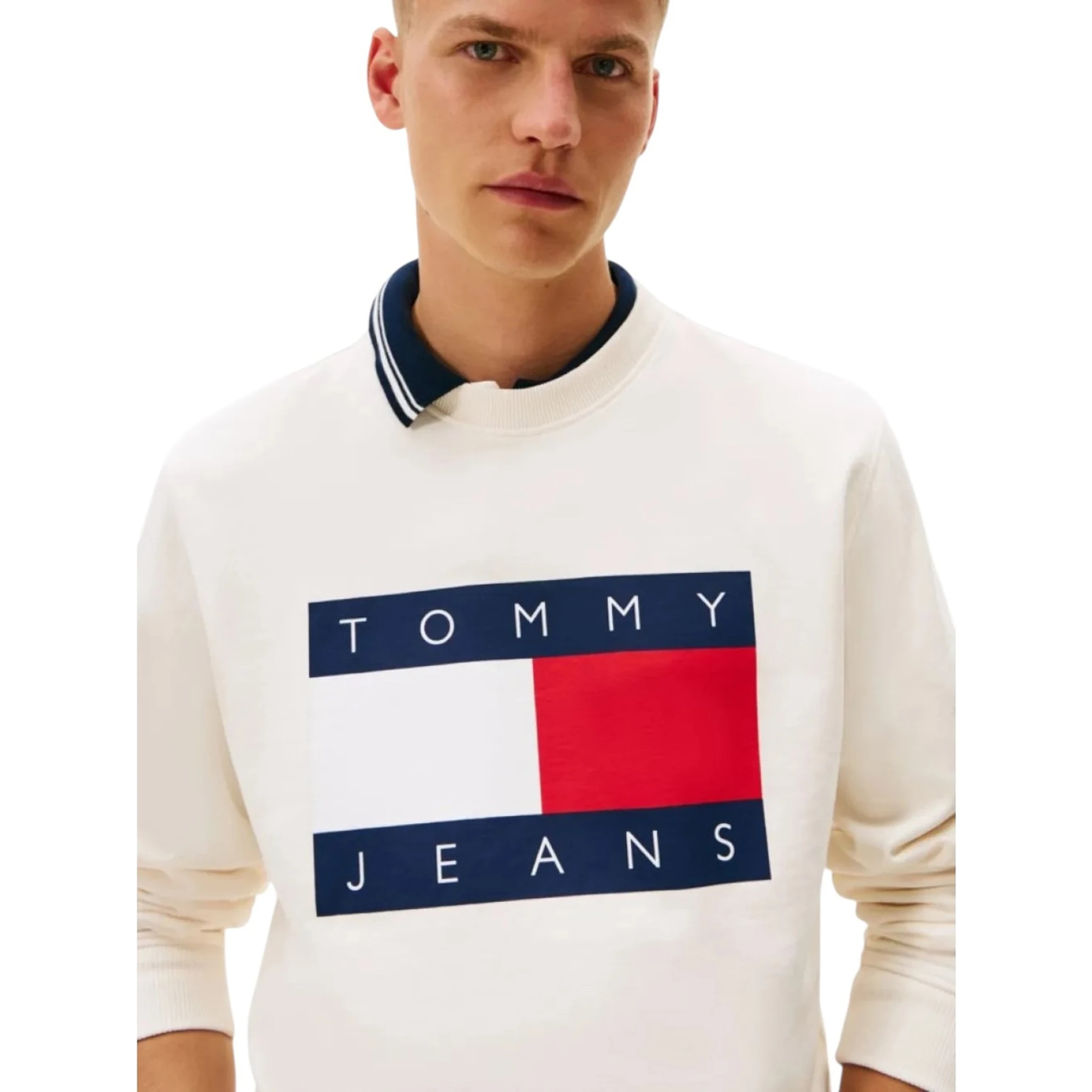 TOMMY JEANS  Sweaters White