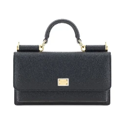 Black Calf Leather Bos Taurus Shoulder Bag