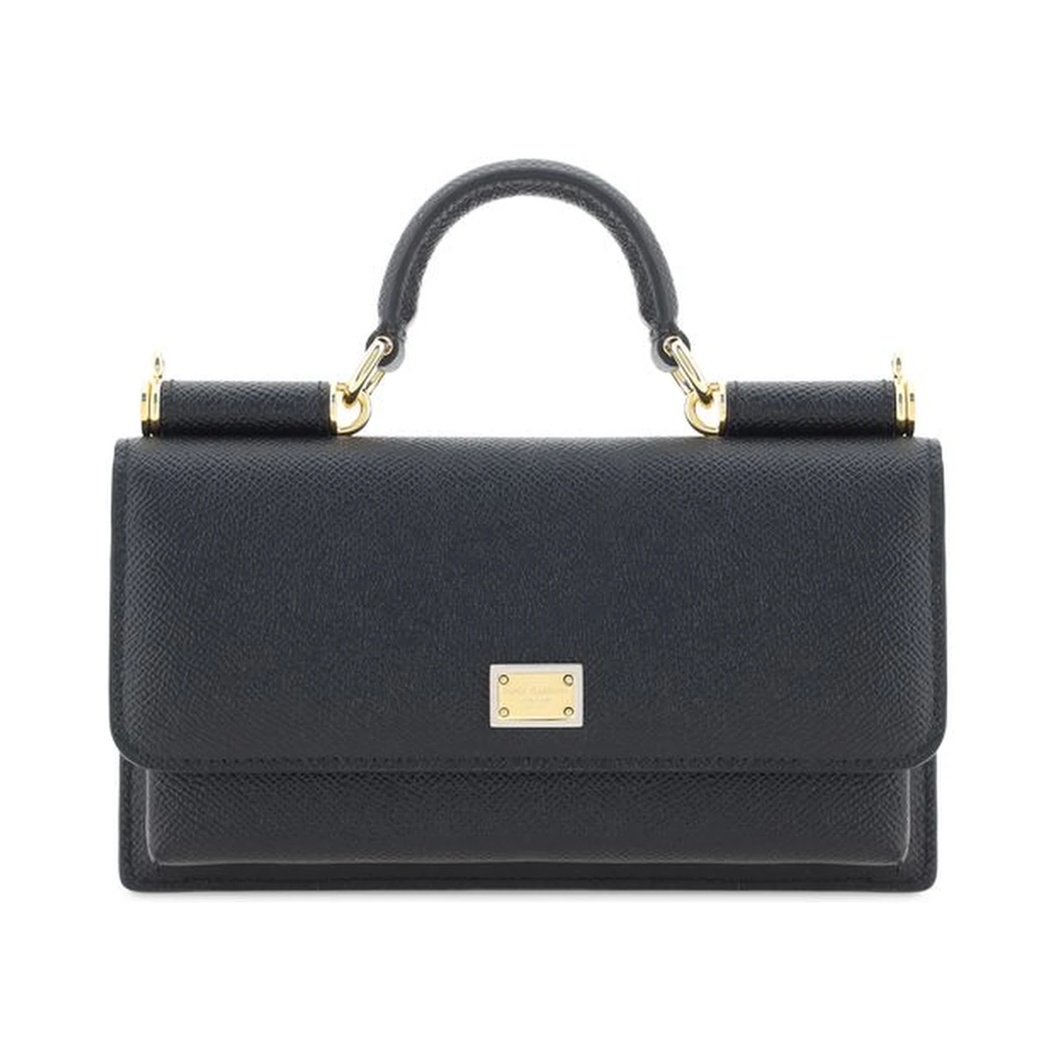 Black Calf Leather Bos Taurus Shoulder Bag