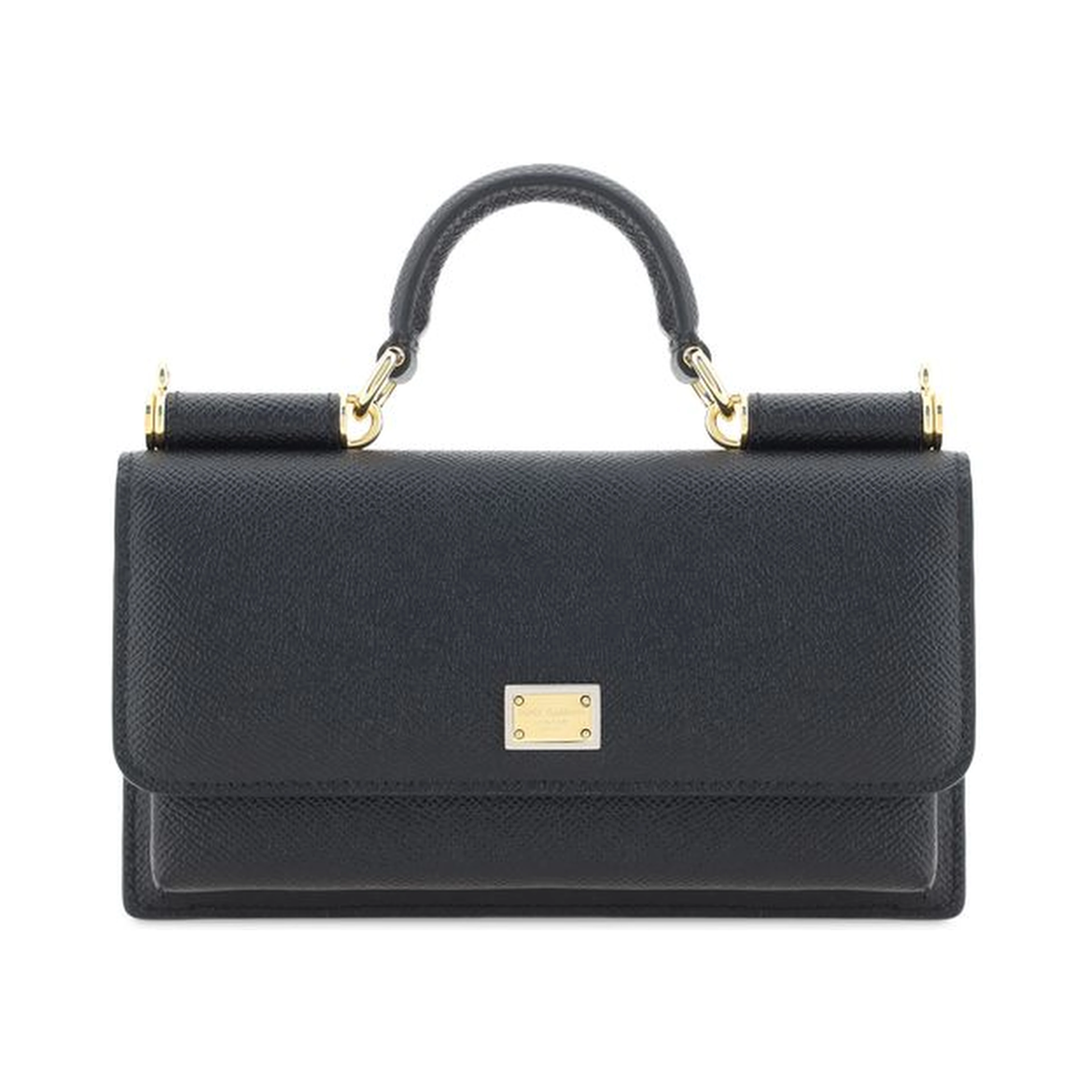 Black Calf Leather Bos Taurus Shoulder Bag