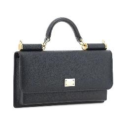 Black Calf Leather Bos Taurus Shoulder Bag