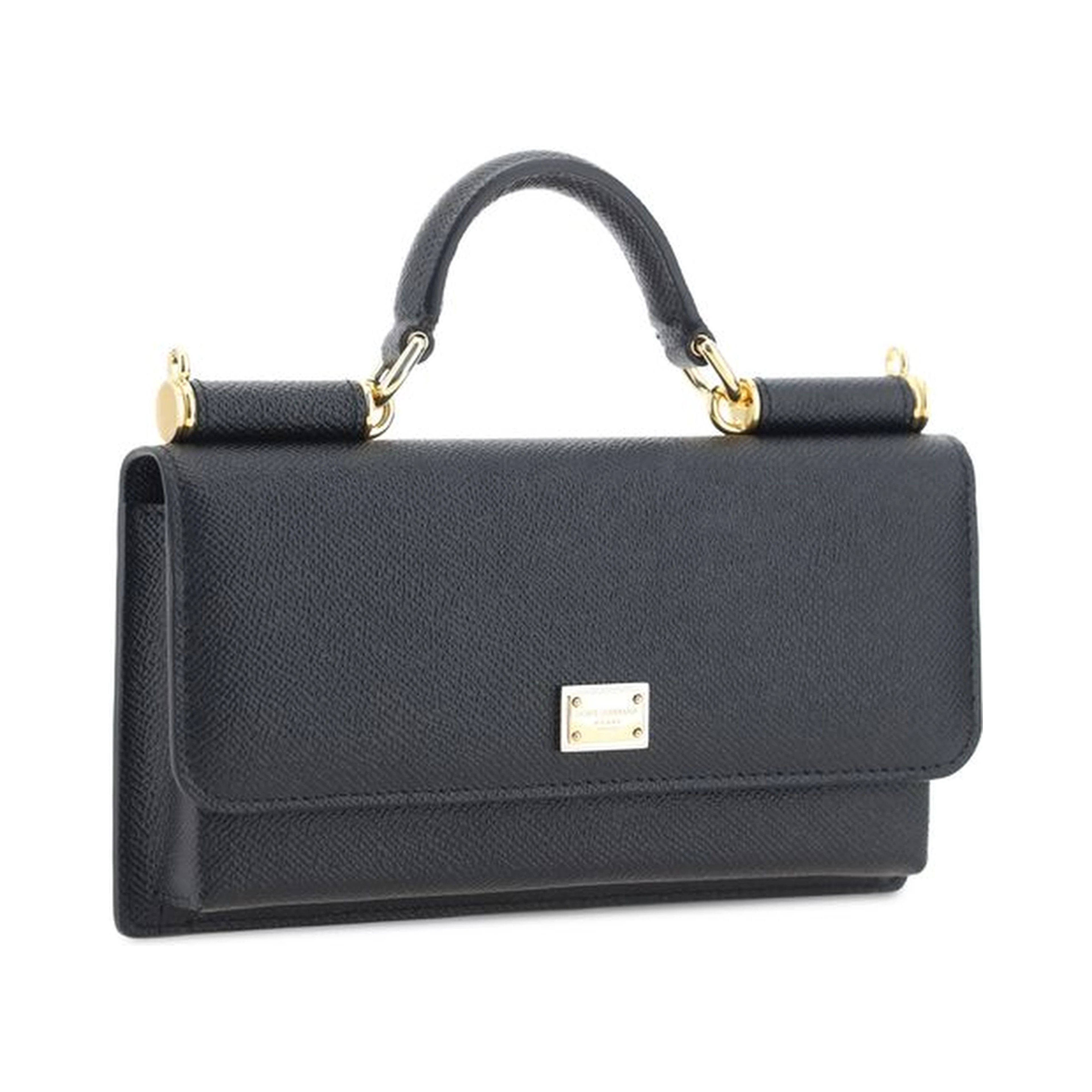 Black Calf Leather Bos Taurus Shoulder Bag