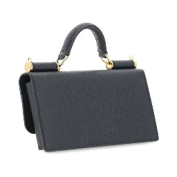 Black Calf Leather Bos Taurus Shoulder Bag