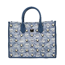 MCM Aren Munchen Denim Tote Bag