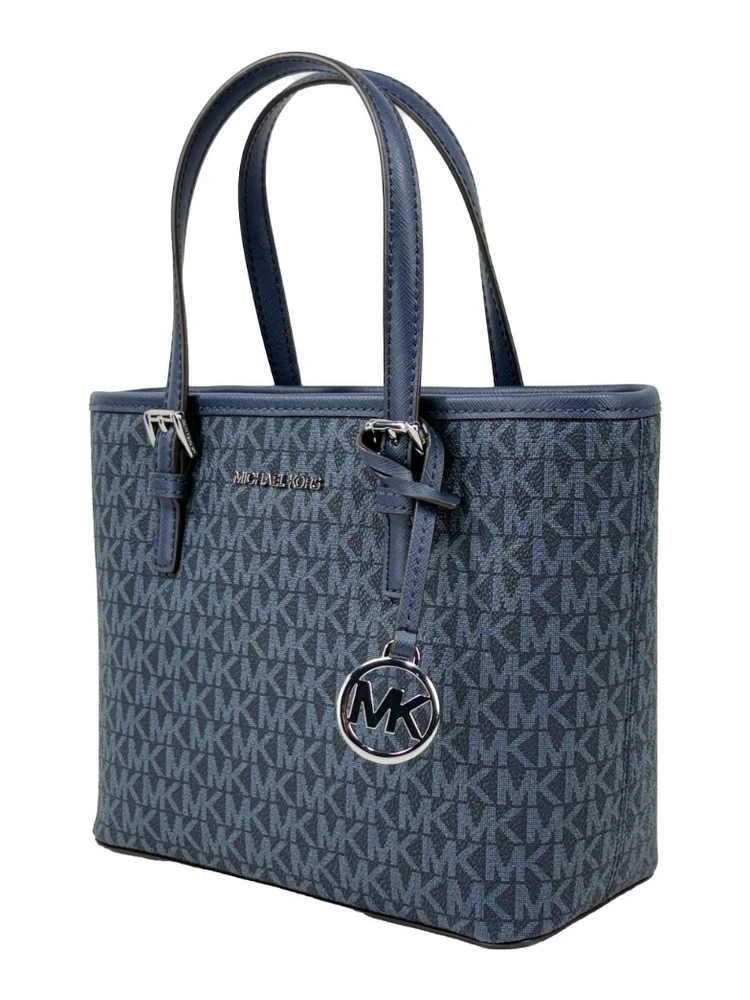 Michael Kors Navy Signature XS Carryall Tote Bag alternative