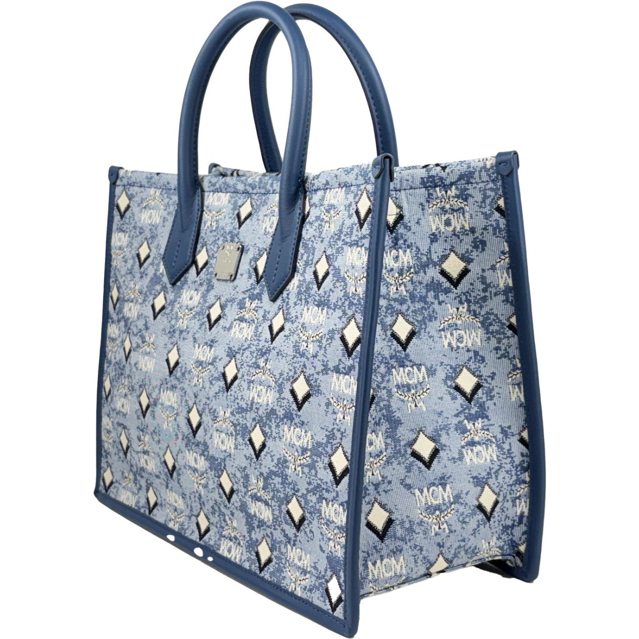 MCM Aren Munchen Denim Tote Bag