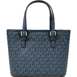 Michael Kors Navy Signature XS Carryall Tote Bag