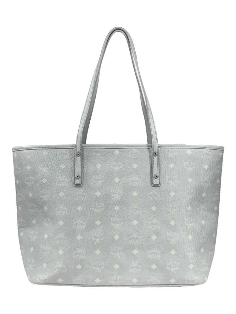 MCM Aren Leather Shoulder Tote Bag
