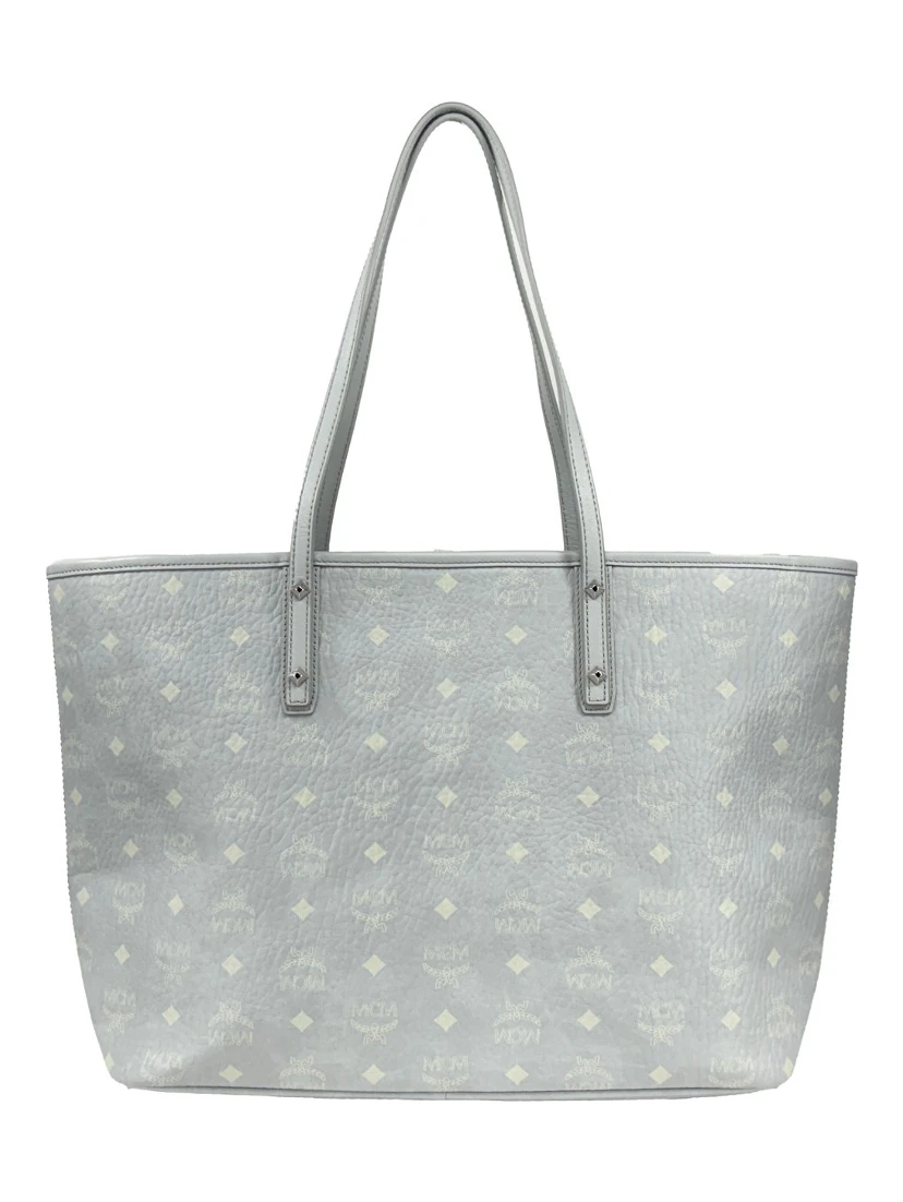 MCM Aren Leather Shoulder Tote Bag