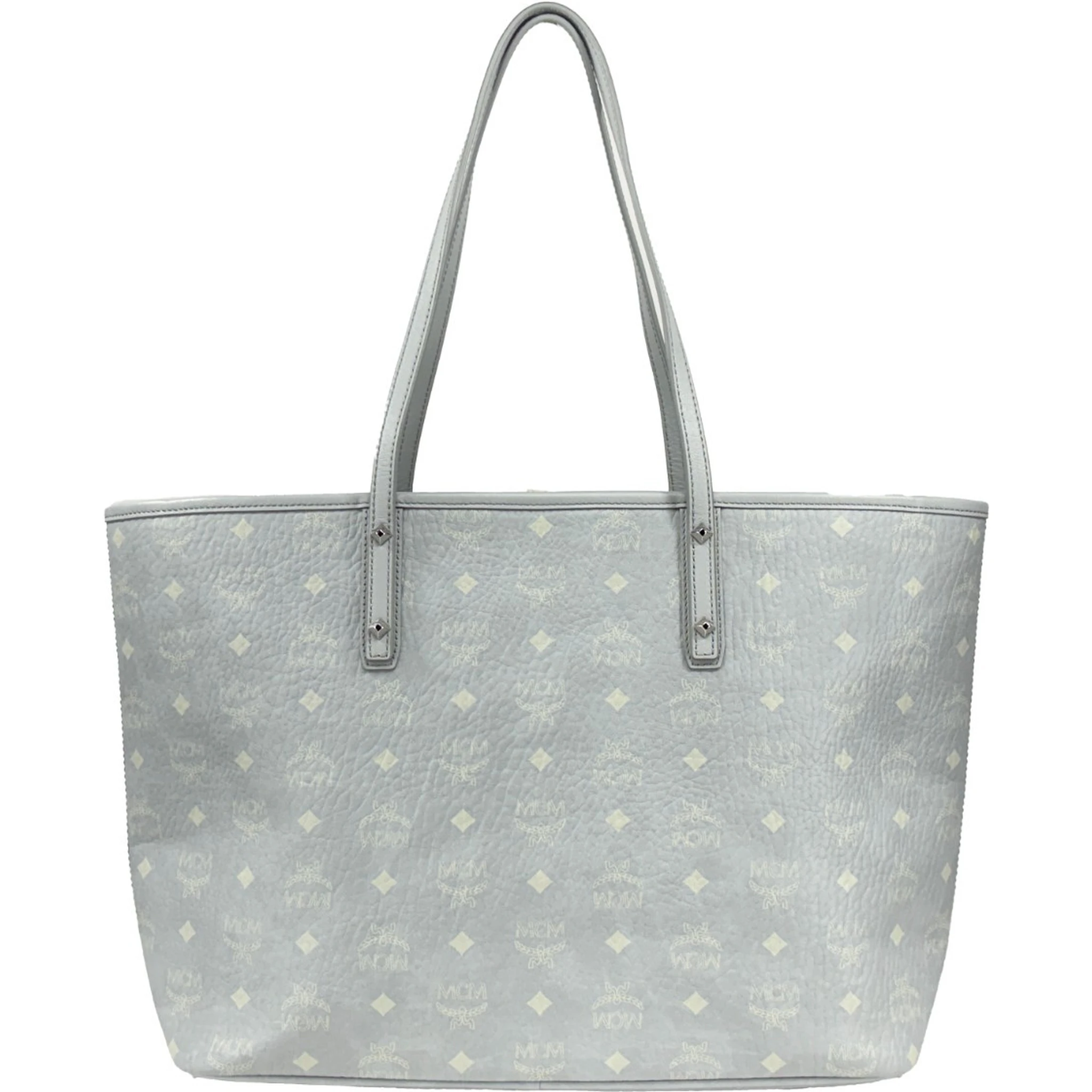 MCM Aren Leather Shoulder Tote Bag