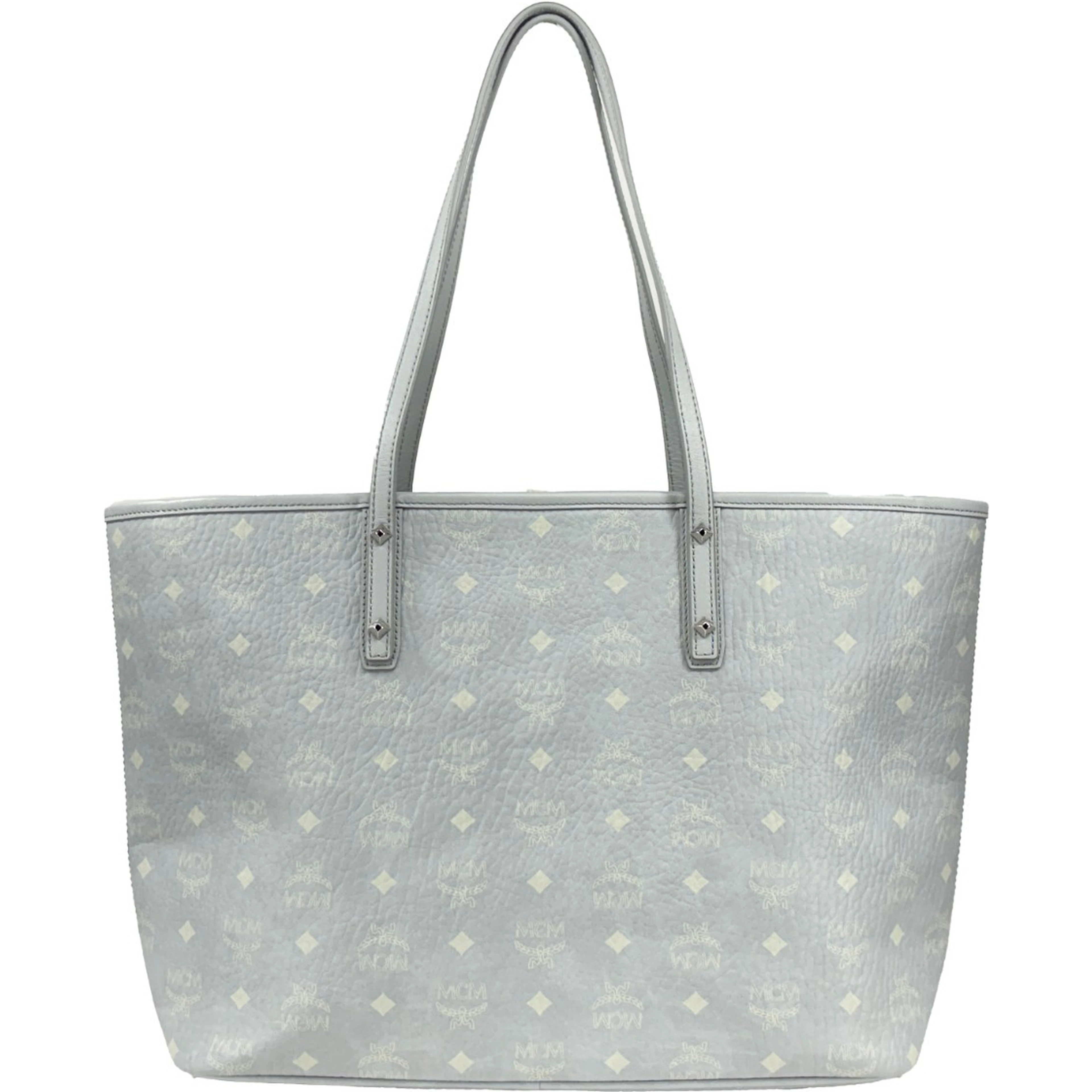 MCM Aren Leather Shoulder Tote Bag