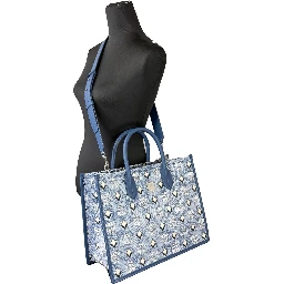 MCM Aren Munchen Denim Tote Bag