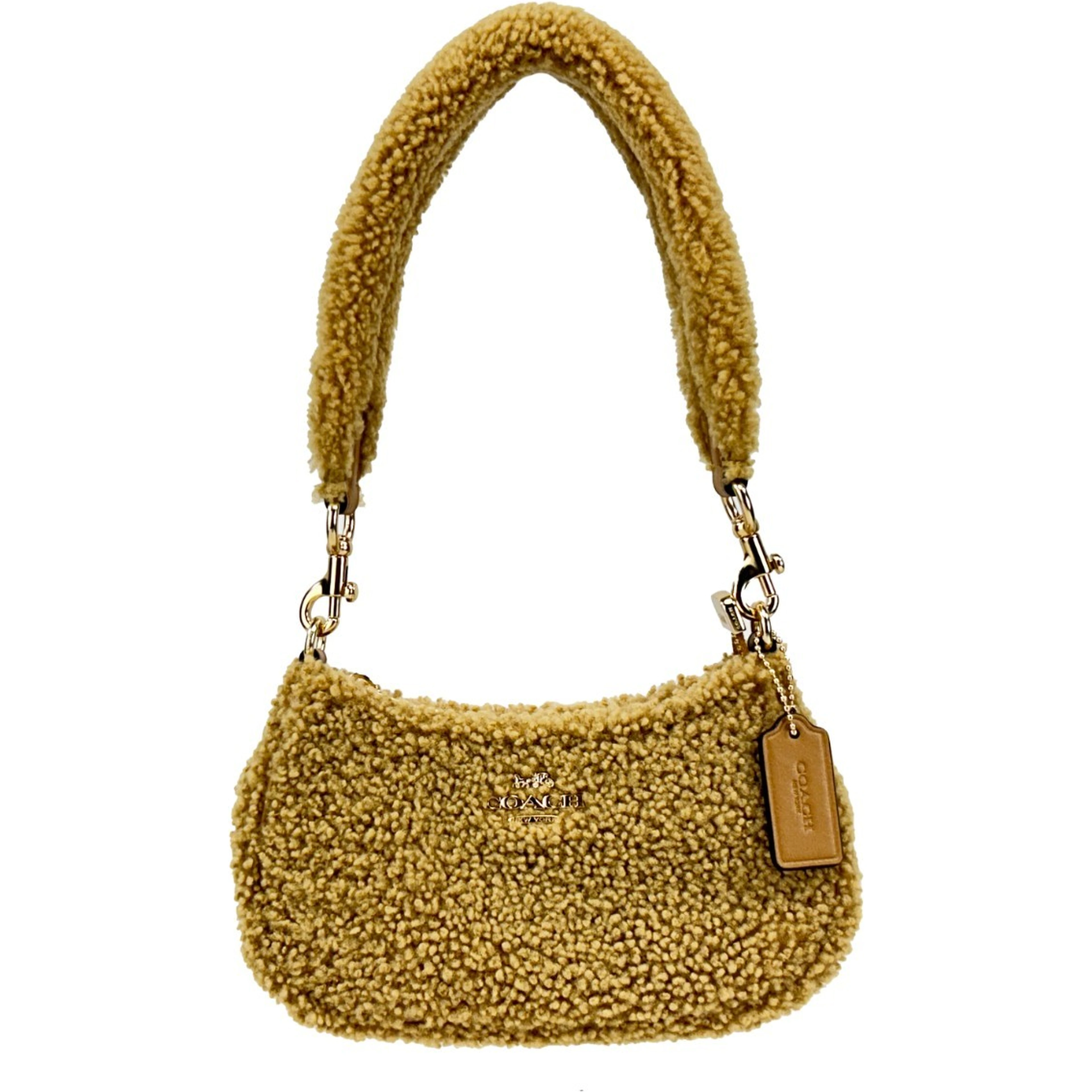 Coach Teri Mini Shearling Fur Crossbody Bag