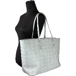 MCM Aren Leather Shoulder Tote Bag