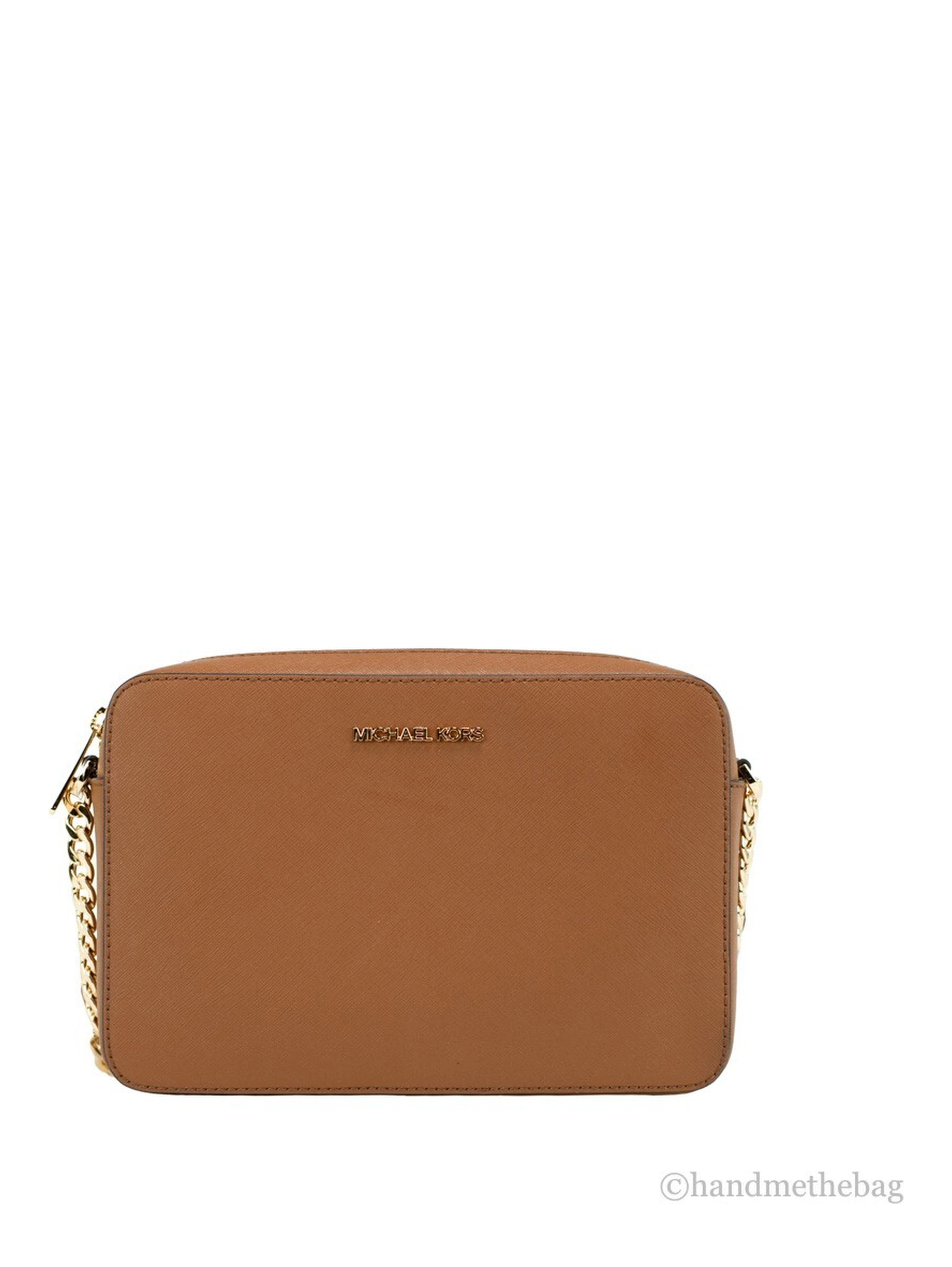Michael Kors Women'S Zipper Closure Saffiano Leather Crossbody Bag