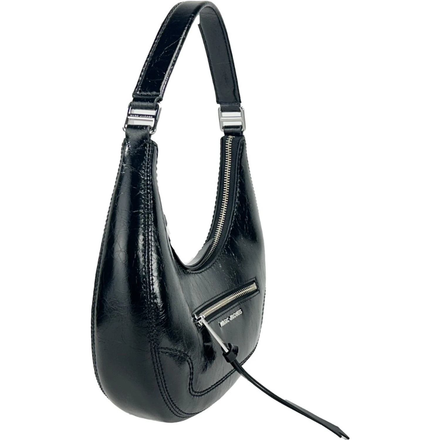 Marc Jacobs Cruiser Small Crescent Crinkle Leather Bag