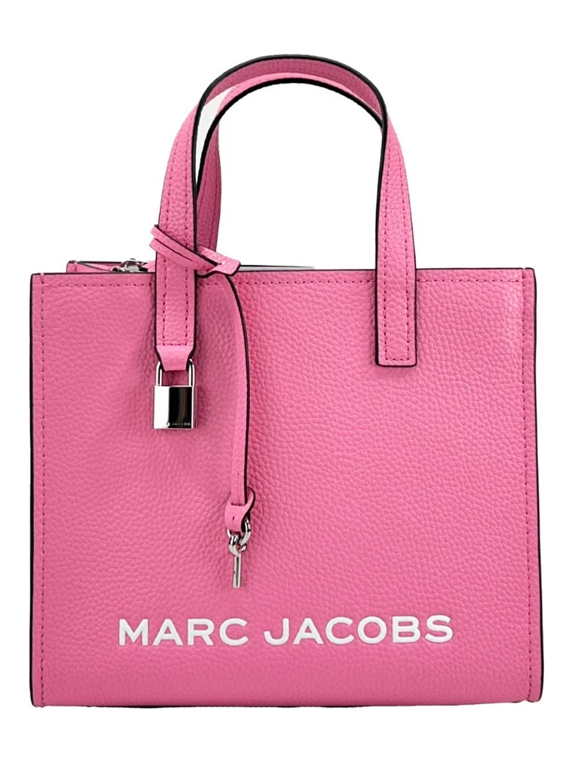 Marc Jacobs Mini Grind Pink Leather Crossbody Bag Purse