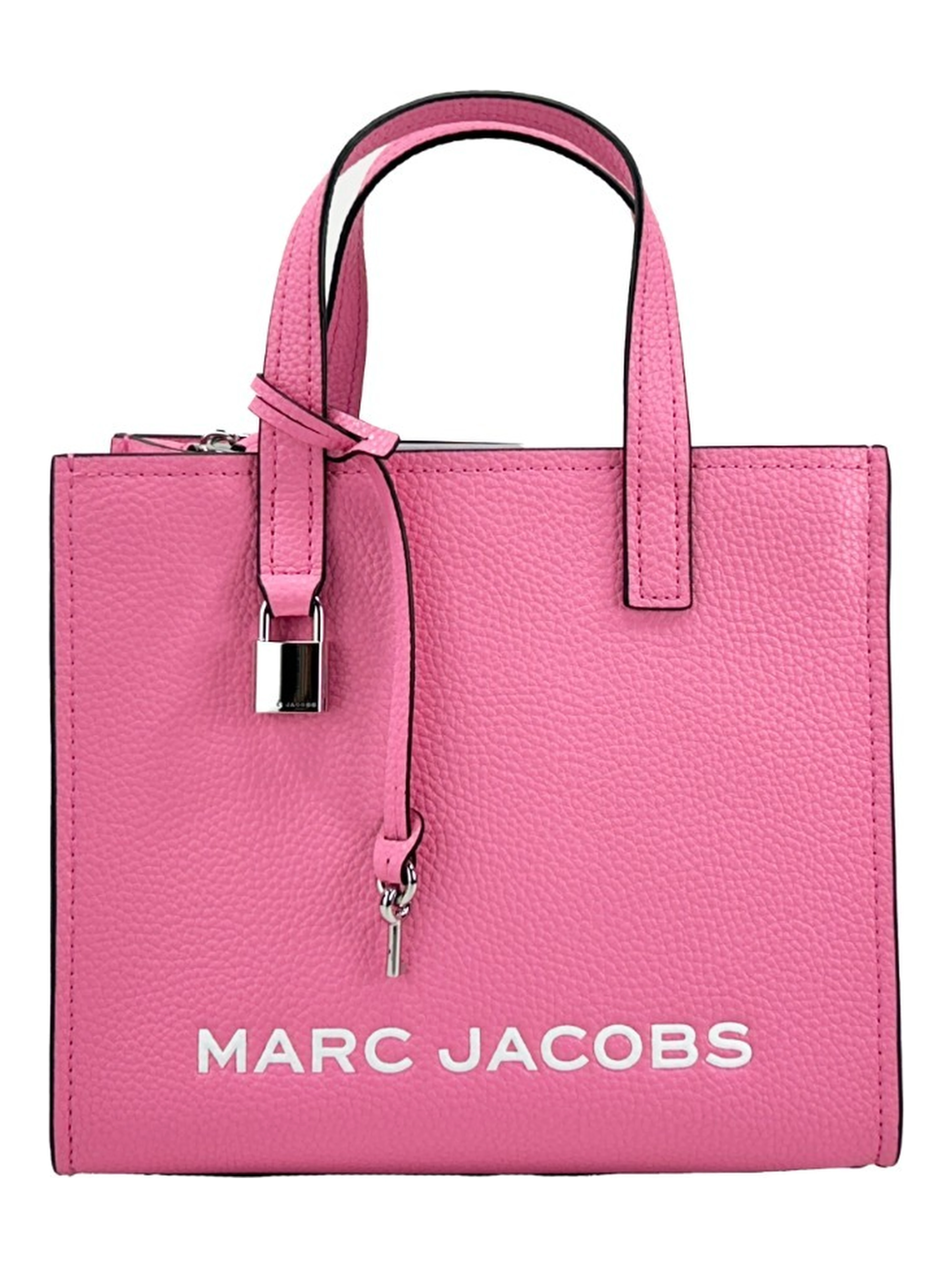 Marc Jacobs Mini Grind Pink Leather Crossbody Bag Purse