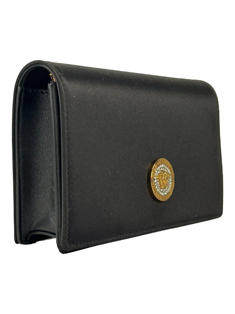 Versace Mini Chain Black Crossbody Wallet Bag alternative