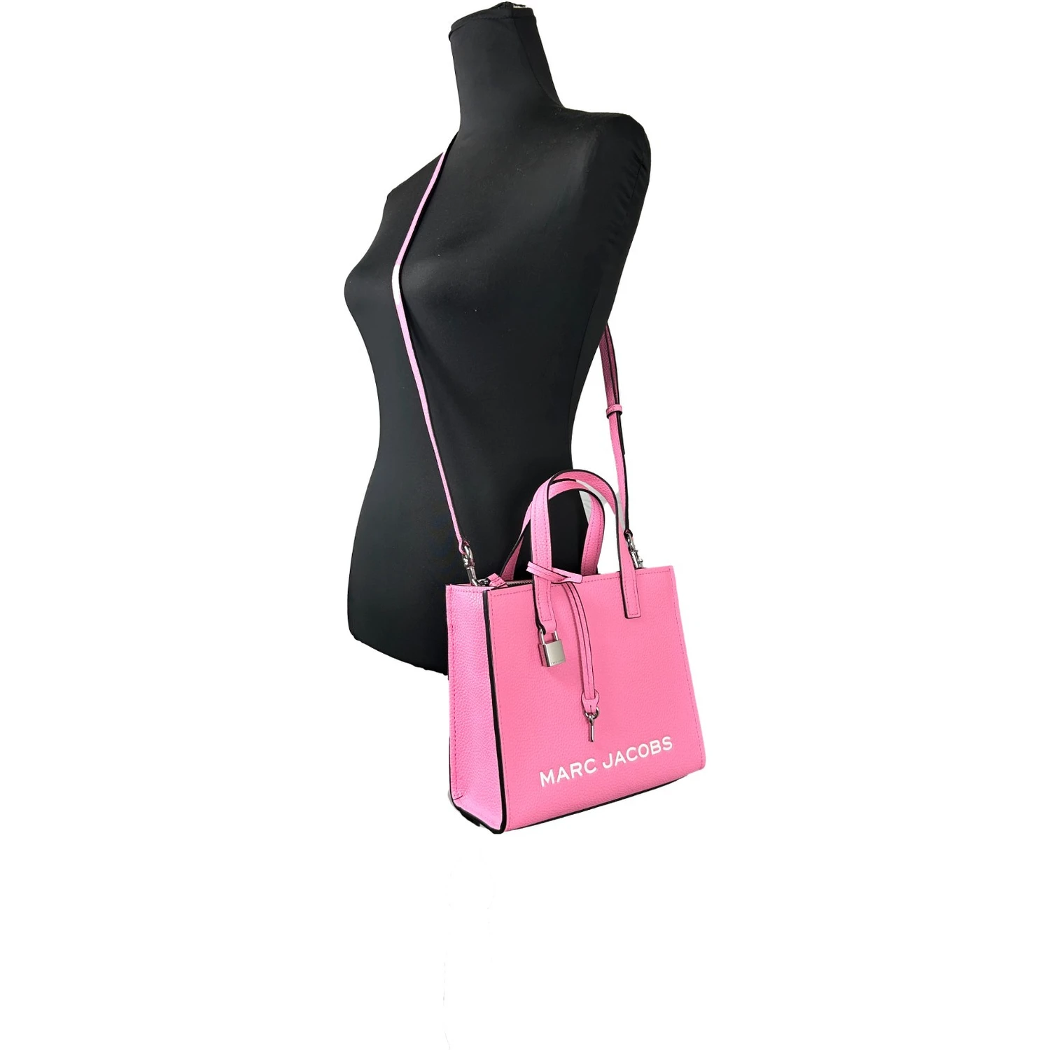 Marc Jacobs Mini Grind Pink Leather Crossbody Bag Purse