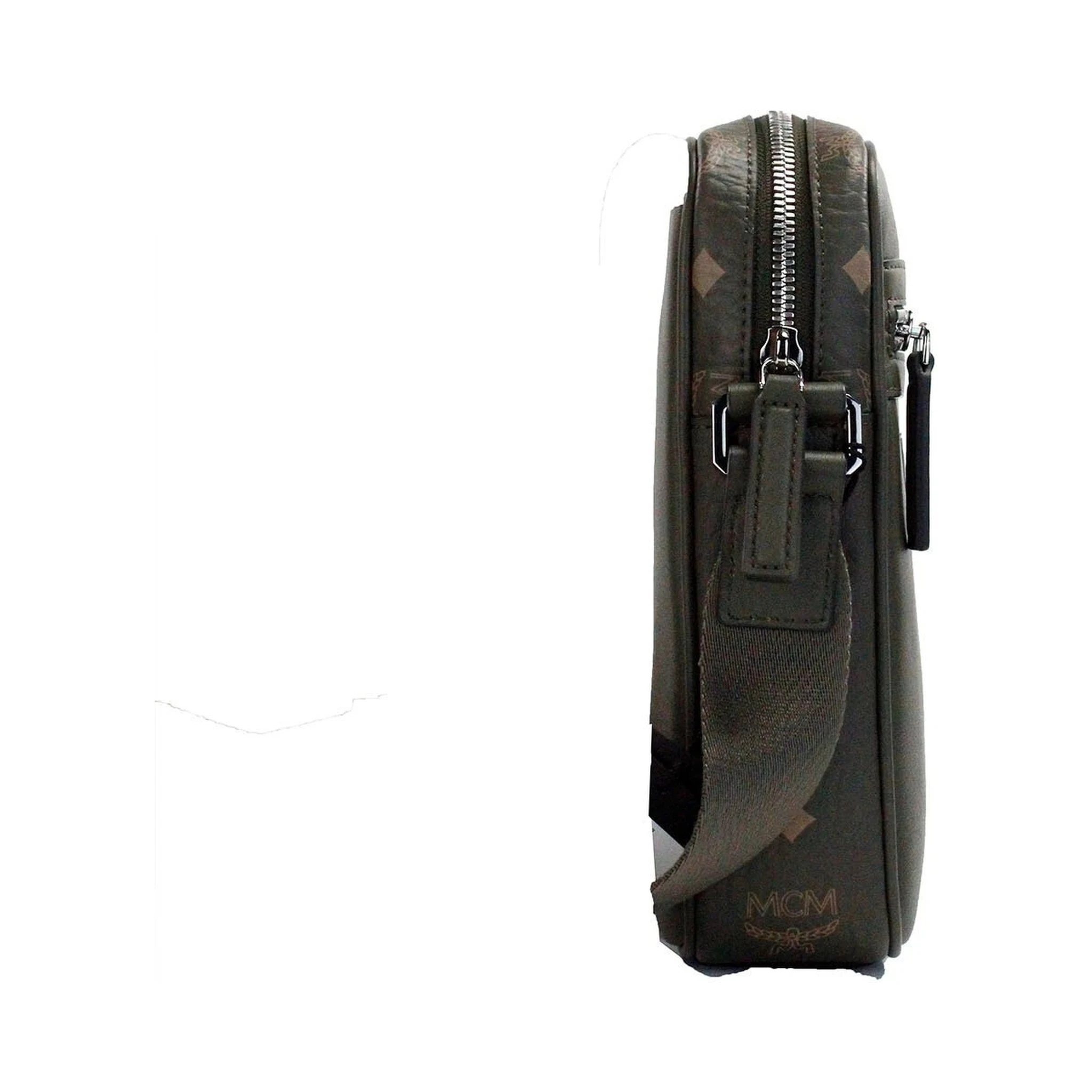 MCM Visetos Leather Camera Crossbody Bag