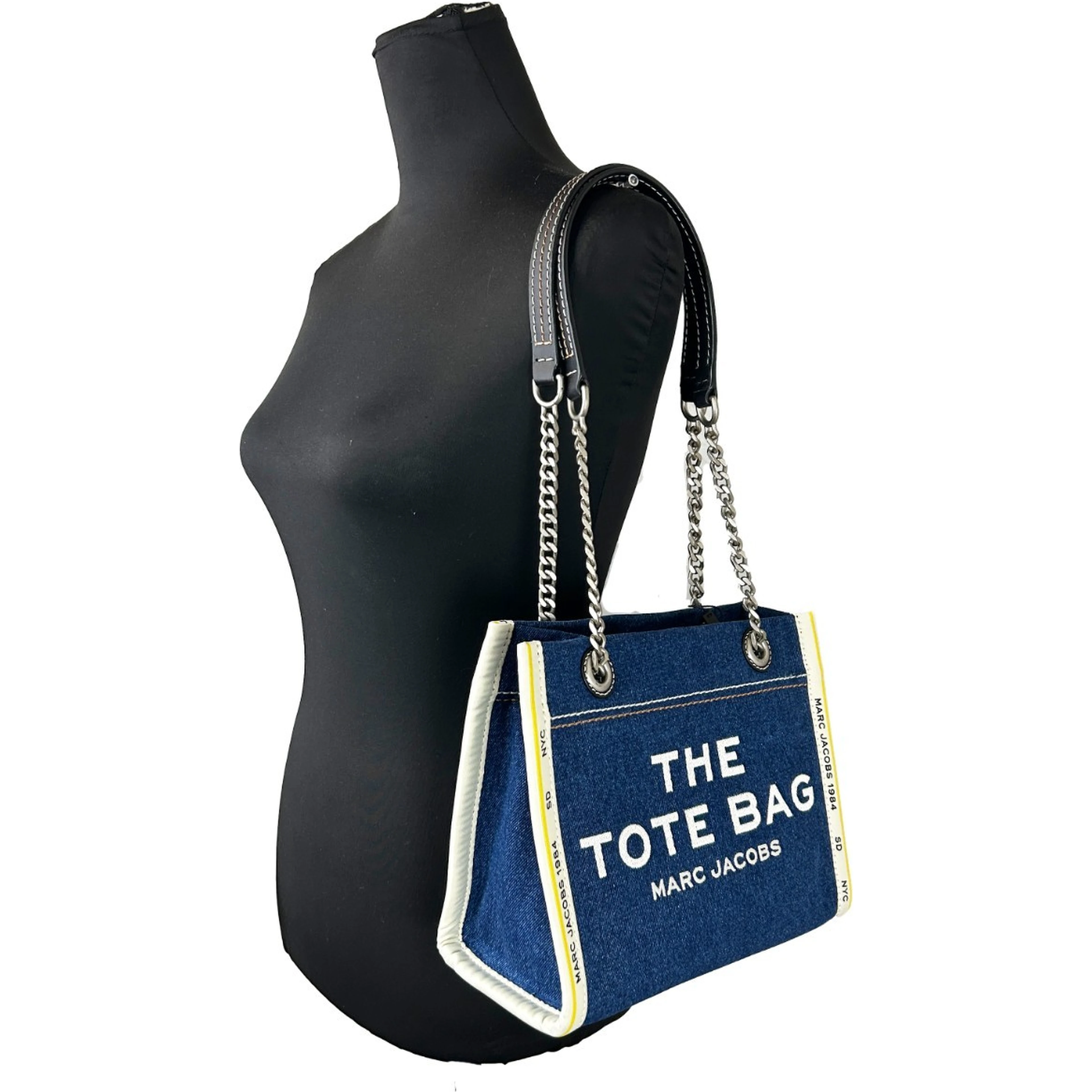 Marc Jacobs Denim Chain Small The Tote Bag