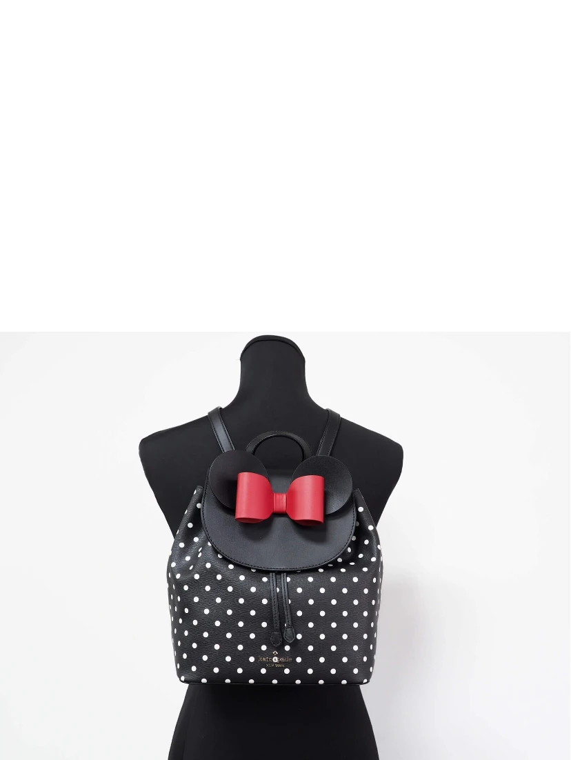 Kate Spade Disney Minnie Mouse Medium Leather Backpack Bookbag Bag