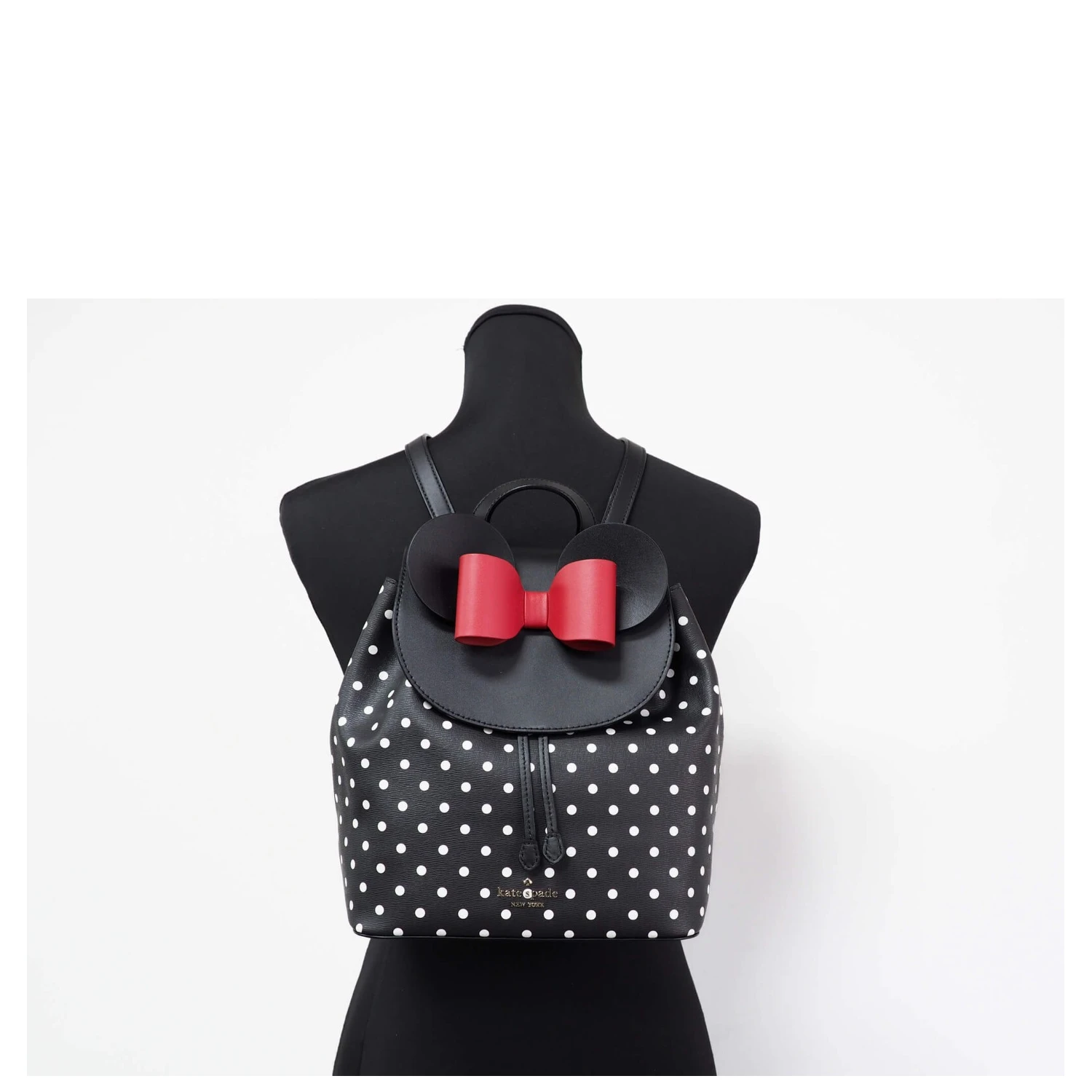 Kate Spade Disney Minnie Mouse Medium Leather Backpack Bookbag Bag