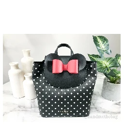 Kate Spade Disney Minnie Mouse Medium Leather Backpack Bookbag Bag