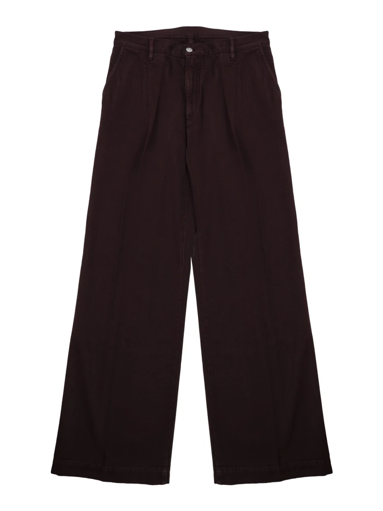 JEANS AMPIO IN COTONE