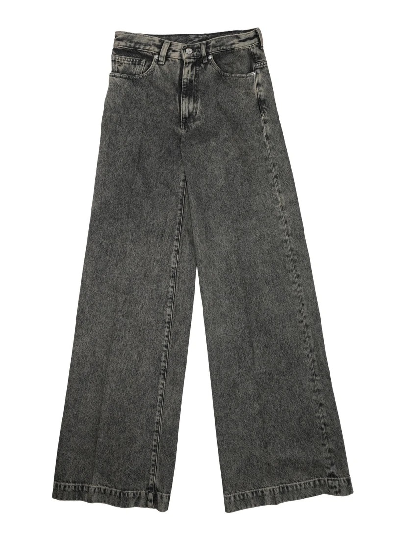 JEANS AMPIO IN COTONE