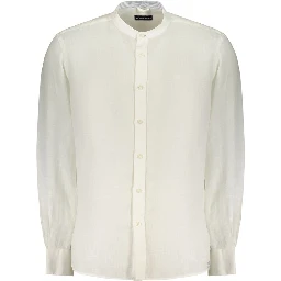 White Linen Men's Shirt