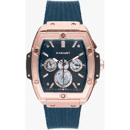 Blue Synthetic Dress Watch