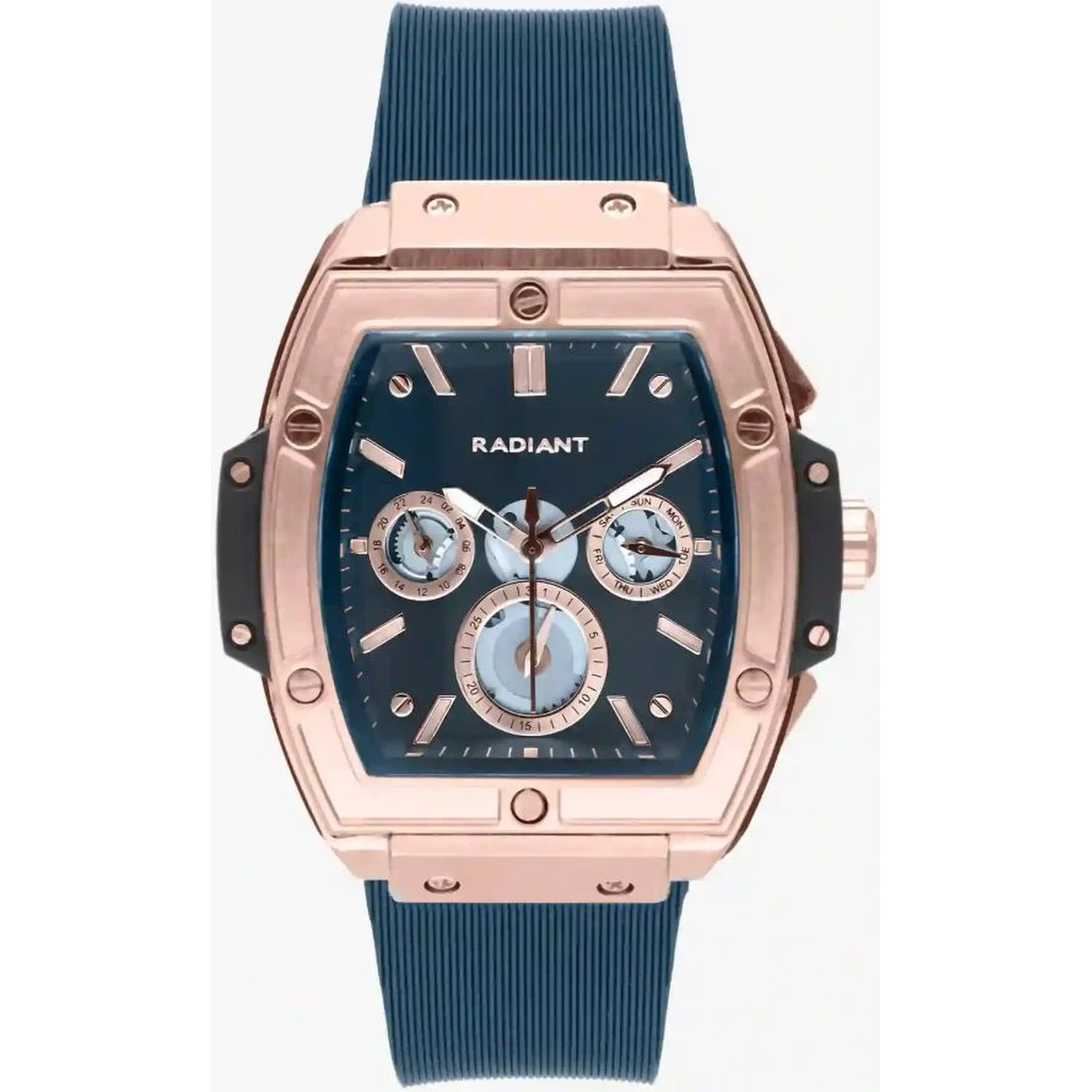 Blue Synthetic Dress Watch