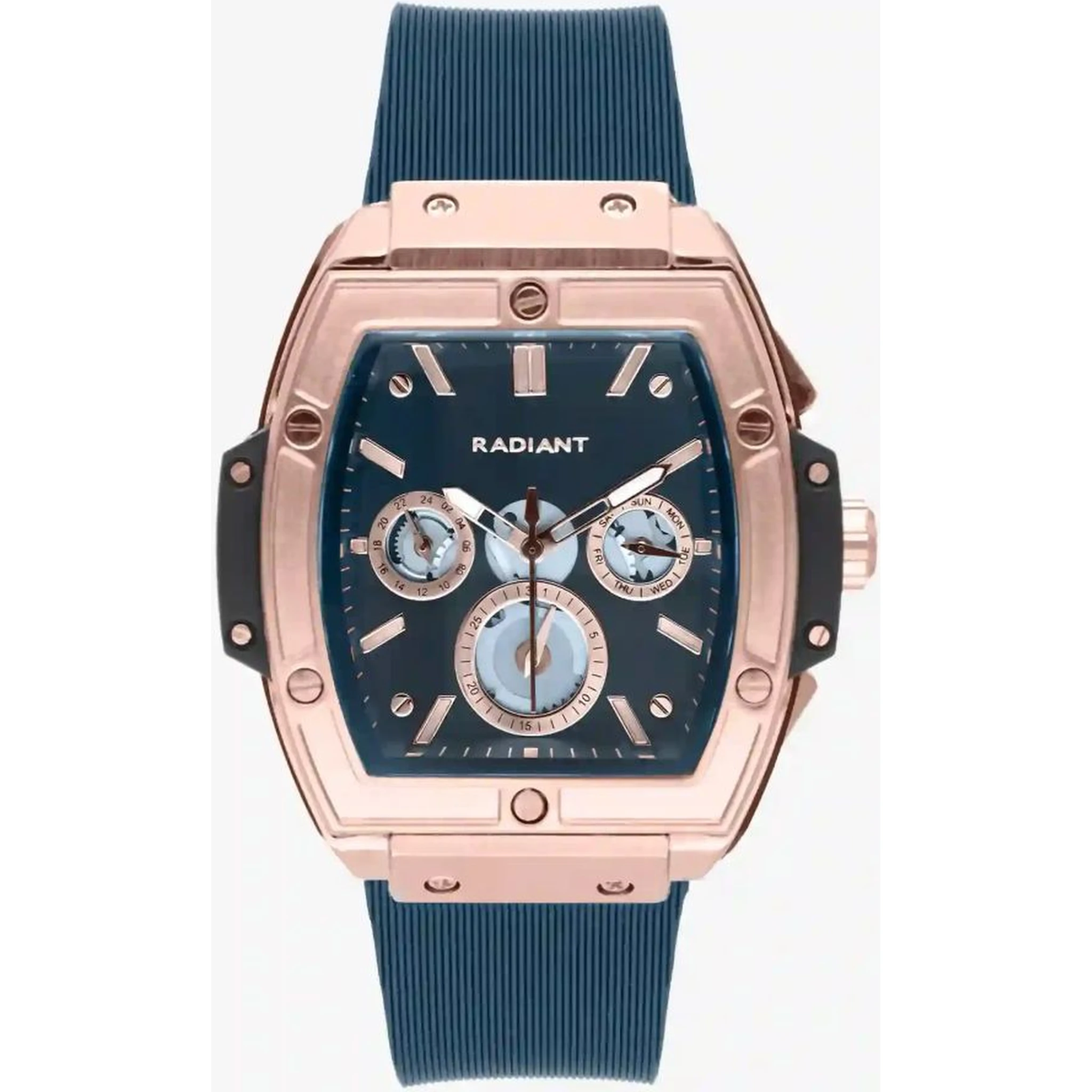 Blue Synthetic Dress Watch