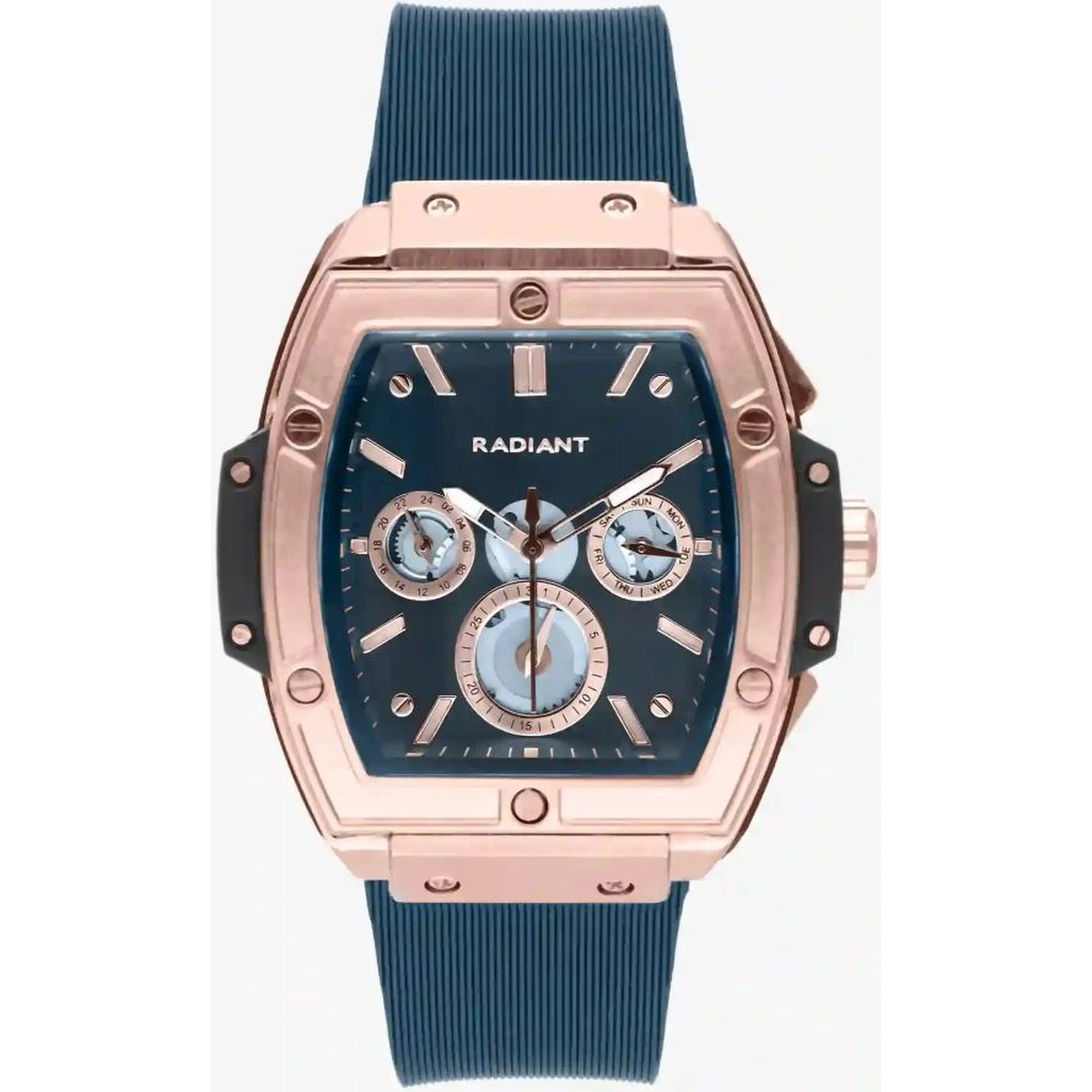 Blue Synthetic Dress Watch