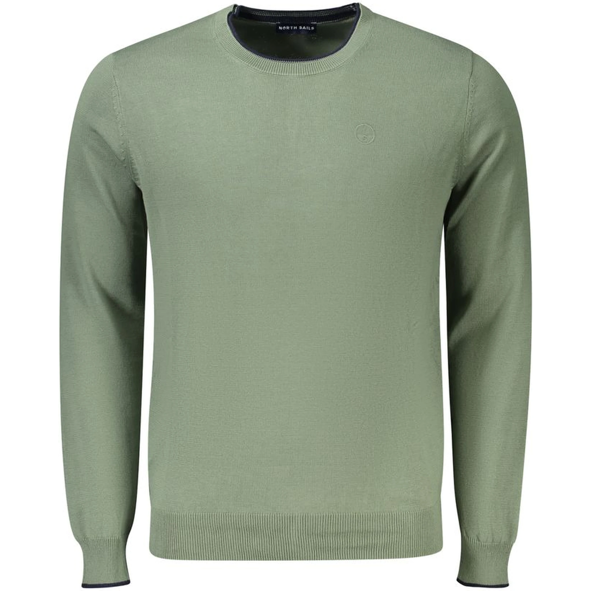 Green Cotton Men's Sweater