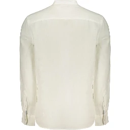 White Linen Men's Shirt