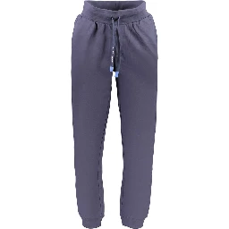 Blue Cotton Men Trouser