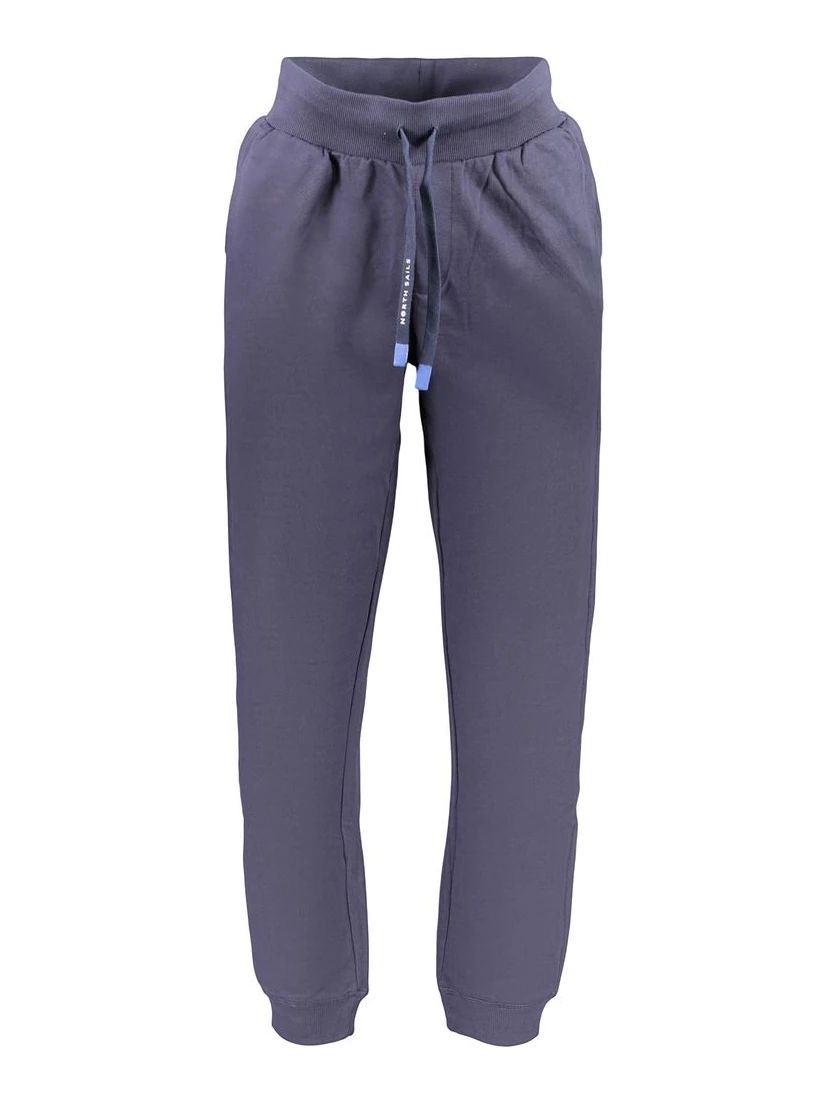 Blue Cotton Men Trouser