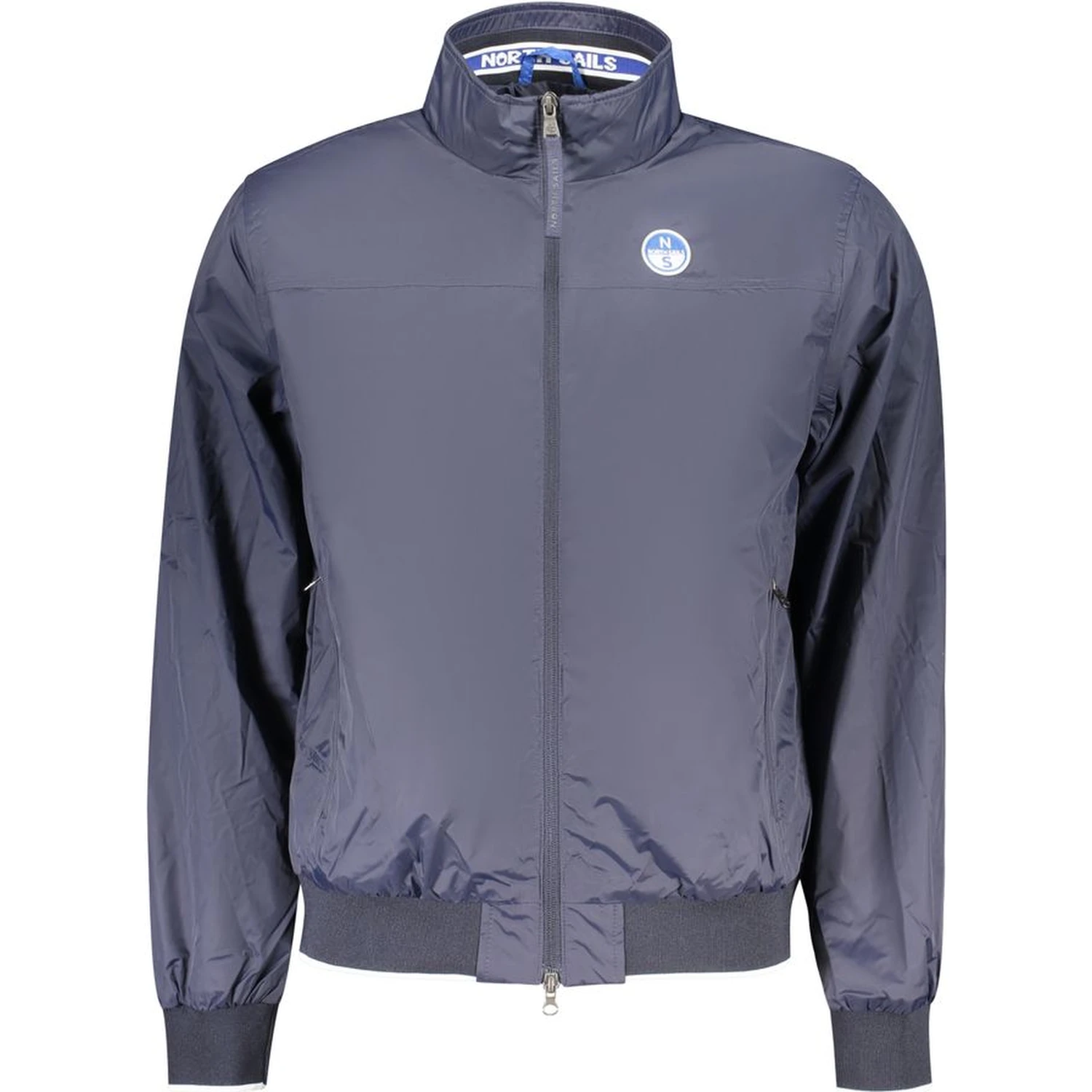 Blue Polyester Men's Jacket