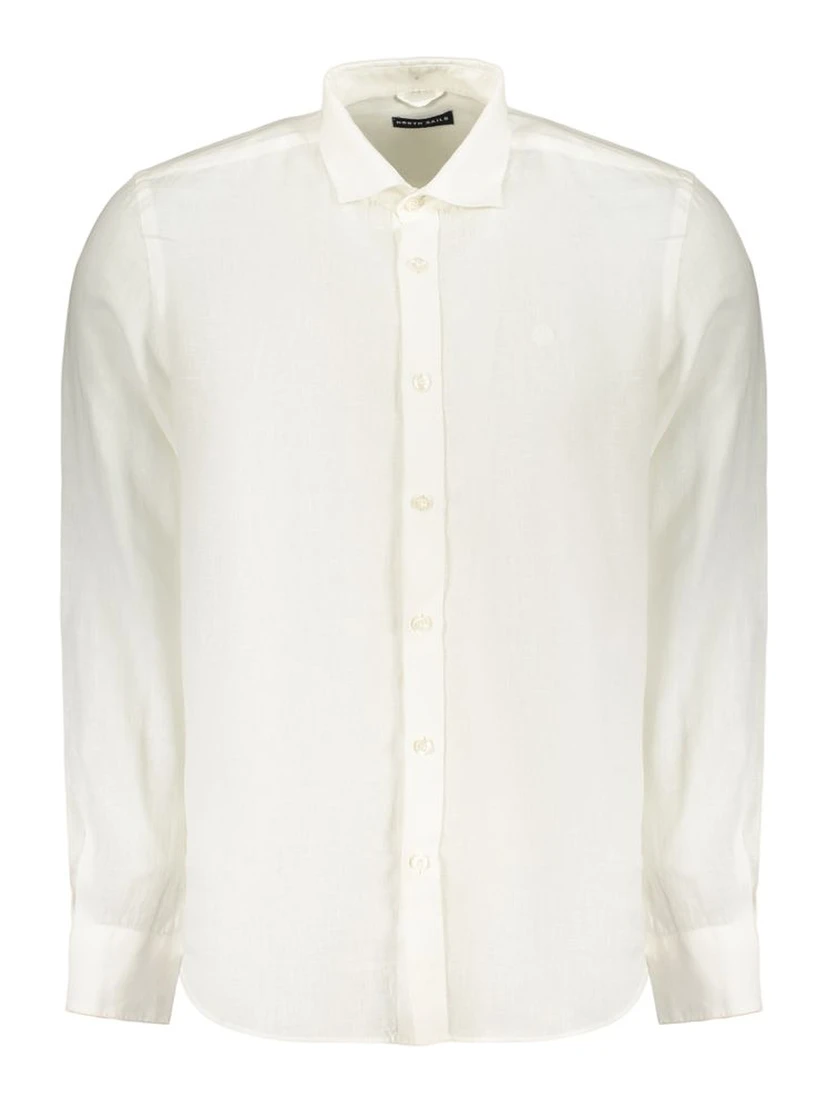 White Linen Men's Shirt