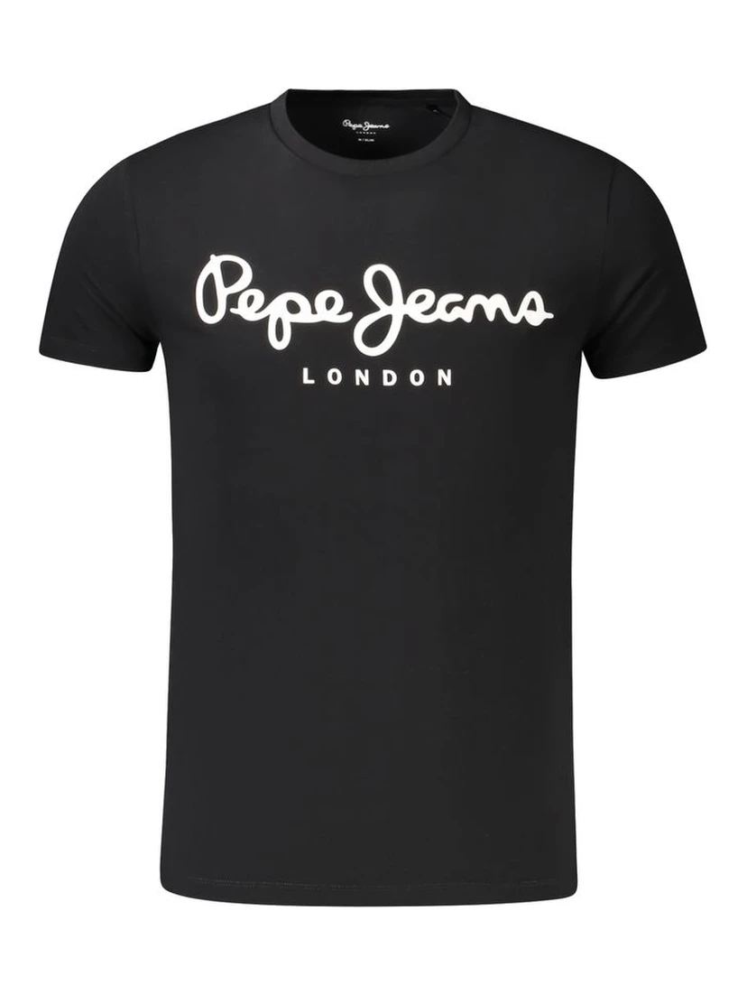 Black Cotton Men's T-Shirt