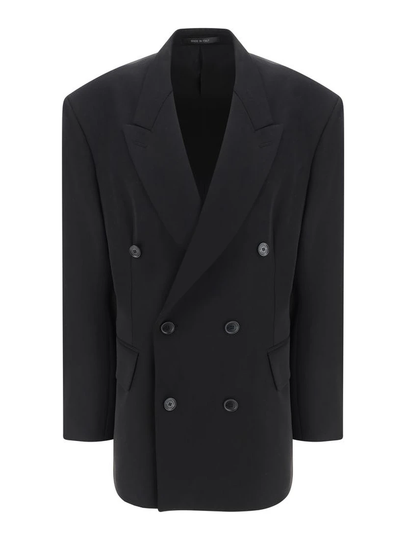 Black Wool Oves Aries Blazer